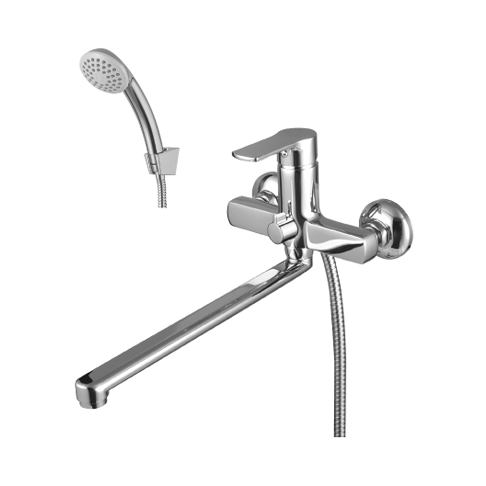 Смеситель для ванн "plus grace"  lm1551c  длинный плоский излив (1/8) "lemark"