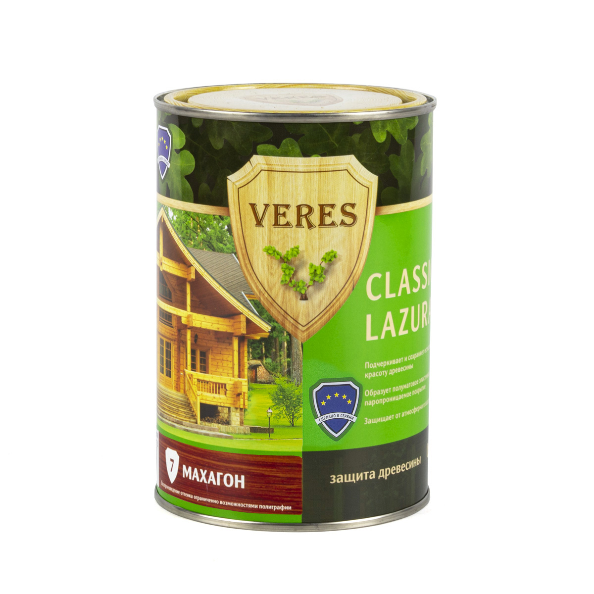 Верес классик лазура № 7 махагон  0,9 л (1/6) "veres"
