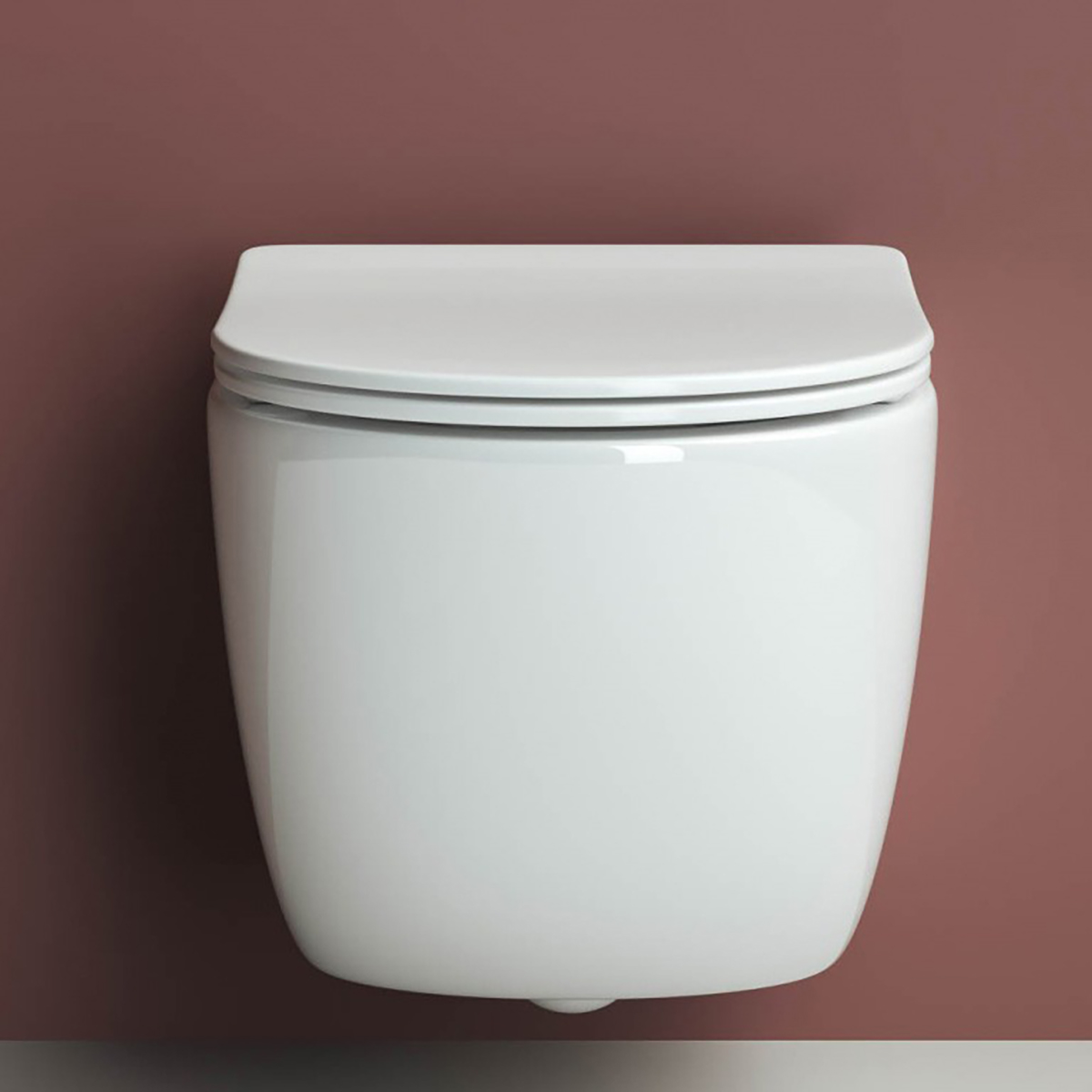 Унитаз подвесной "forma rimless" белый "ceramica nova" cn3009