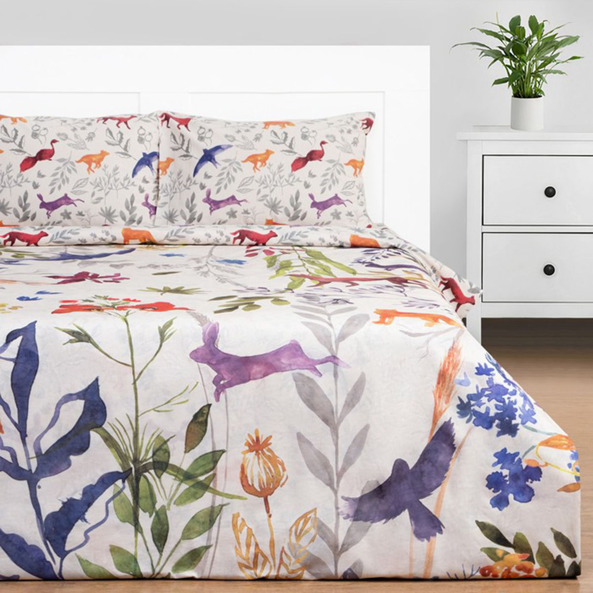 Постельное белье "этель" animals 1,5 сп. (поплин) (1) 9129927
