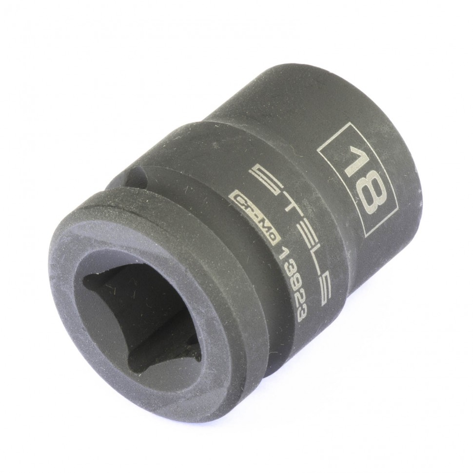 Головка ударная шестигранная, 18 мм, 1/2, CrMo Stels (13923)