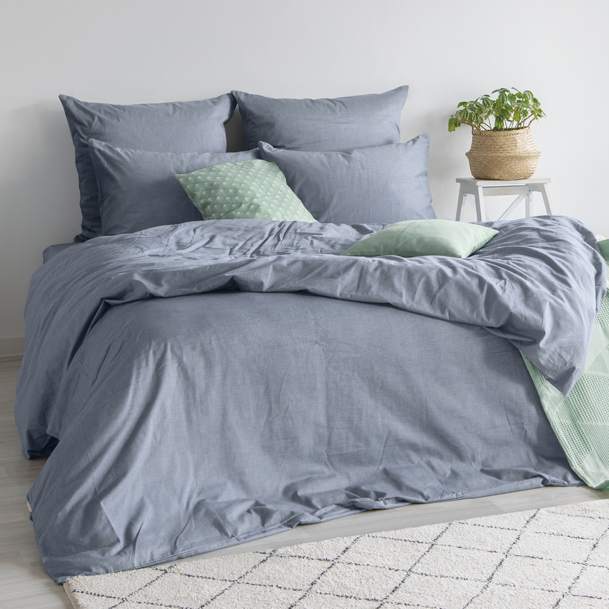 Постельное белье "verossa melange" indigo евро