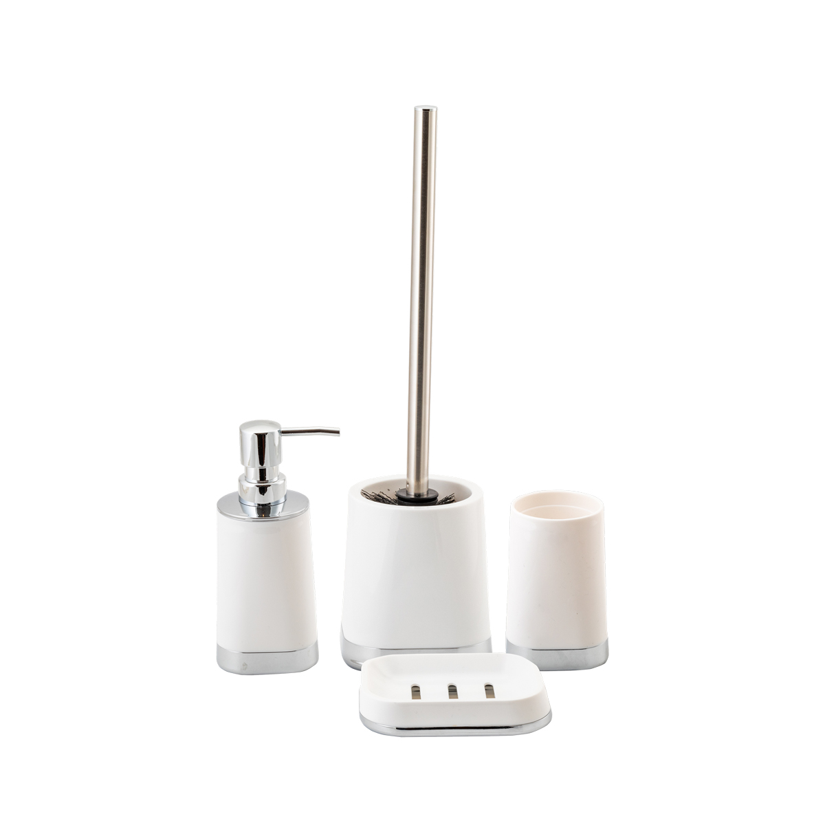 Стакан для ванной комнаты "gloss" пласт. (белый) (1/12) "аквадекор" attp-1901wh-03