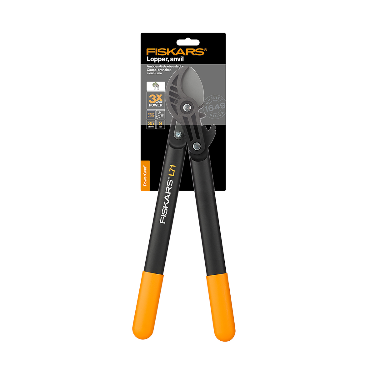 Сучкорез контактный 450 мм "powergear" l71 (1/4) "fiskars" 1001556