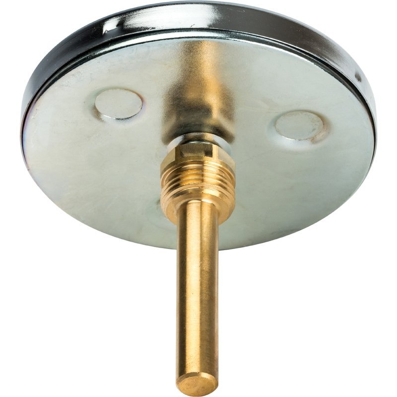 Термометр биметаллический100 мм 120° STOUT с погружной гильзой 75 мм