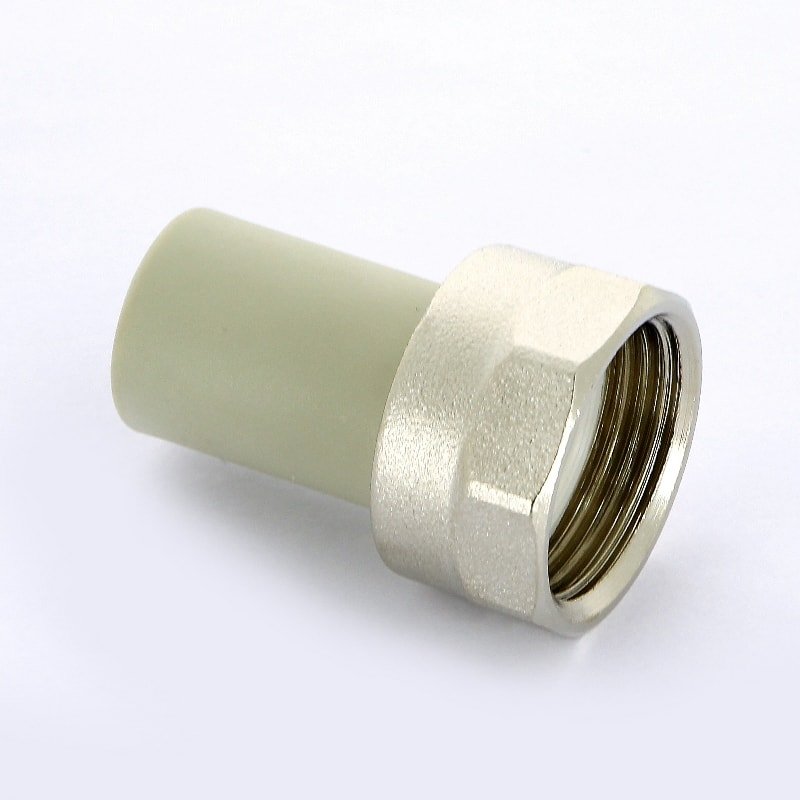 Переходник с накидной гайкой 20 х 3/4" PP-R FV-PLAST серый