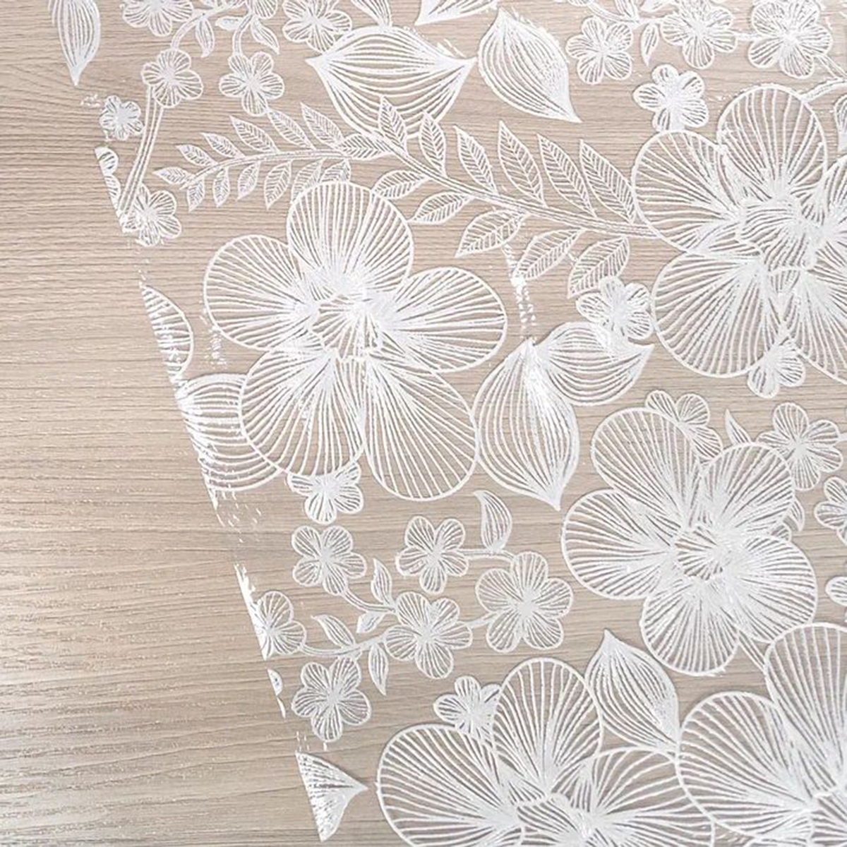 Скатерть пвх "муза" 132*180 см бегония (1/12) 020-white