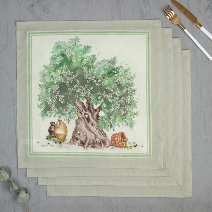 Салфетки столовые "этель" olivia 40*40 см набор 4 шт. (1/33) 5376701