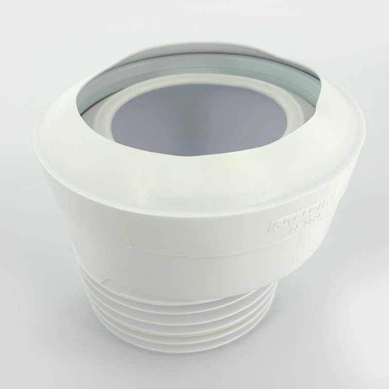 Труба McALPINE фановая L=116 мм с манжетой и 20 мм смещ., вход 97-107 мм, выход внутрь 110 мм трубы