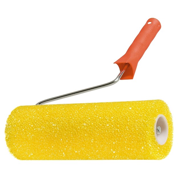 Валик "Структурный" поролоновый с ручкой, "шероховатый", 230 мм, D 80 мм, D ручки 6 мм MTX (80221)