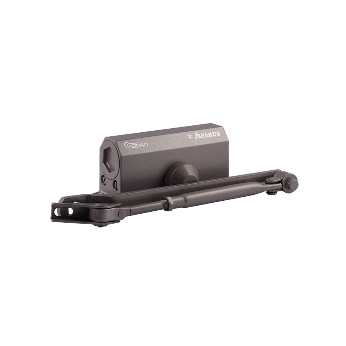 Доводчик дверной  410 isparus графит (масса двери 15-60 кг) (1/10) "нора-м"