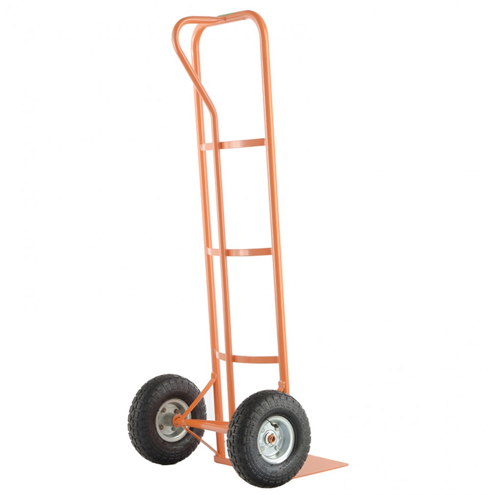 Тележка ручная двухколесная НТ1805, грузоподъемность 150 кг, пневматические колеса D 260 мм, платформа 350 х 235 мм Сибртех (68931)