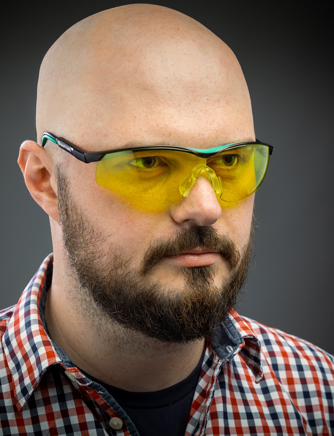 KRAFTOOL BASIC, открытого типа, жёлтые, стекло-моноблок с покрытием устойчивым к истиранию и запотеванию, защитные очки (110318)