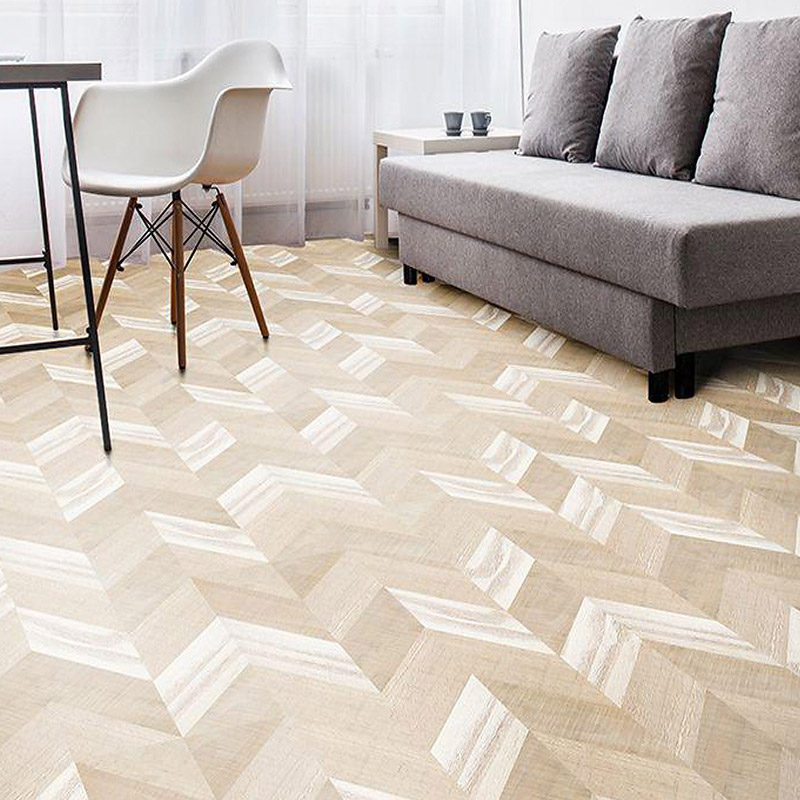 Пробковый пол Corkstyle Chevron Creme (glue) 6 мм