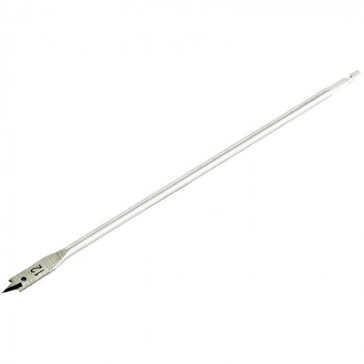 Сверло по дереву перовое удлиненное, 12 х 300 мм, шестигранный хвостовик Matrix (704012)