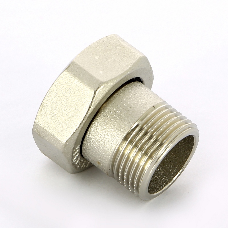 Американка с накидной гайкой плоской прокладкой 1" x 3/4" ВН никель UNI-FITT