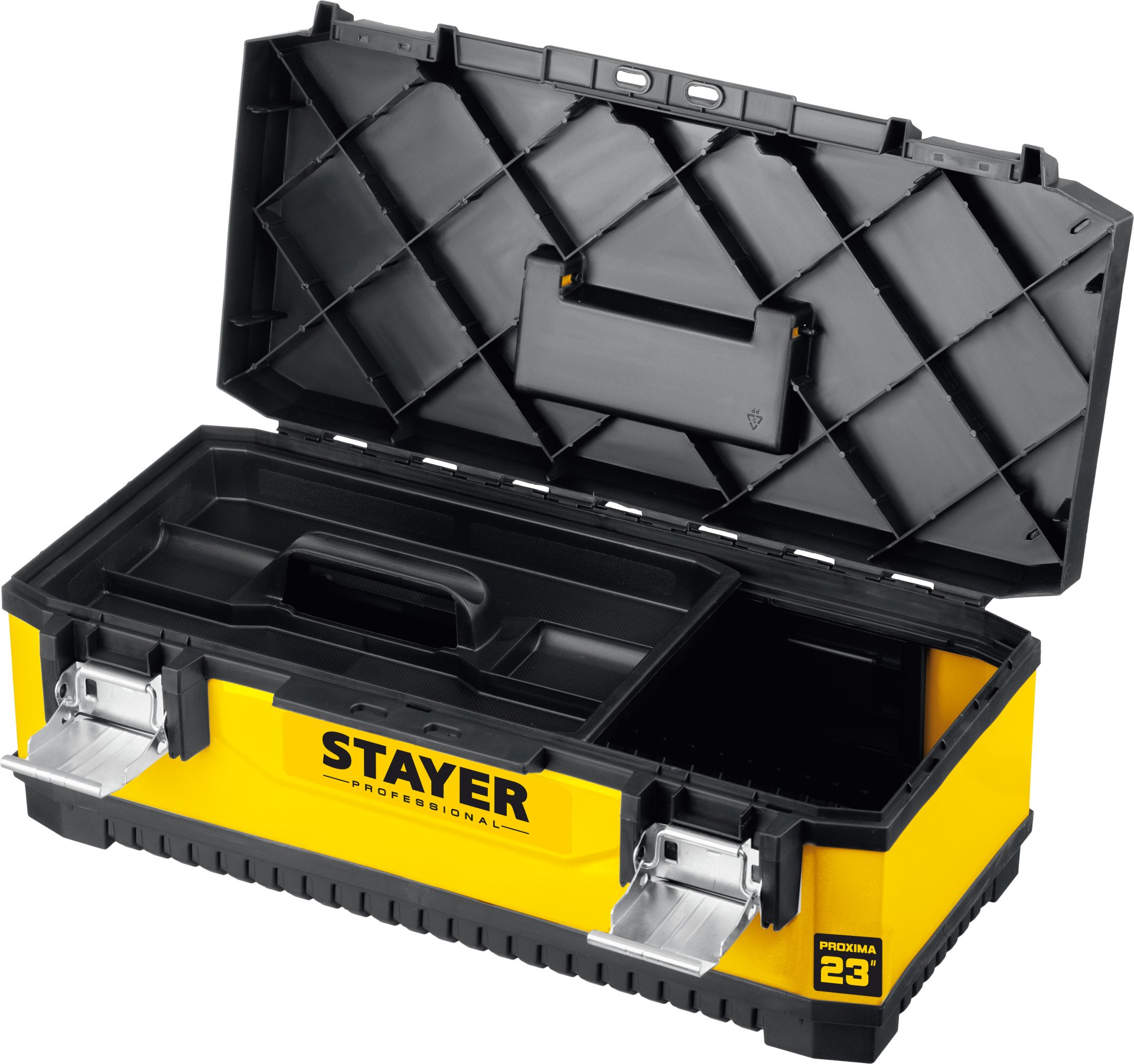 STAYER PROXIMA-23, 584 х 289 х 222 мм, (23″), металлический ящик для инструментов, Professional (2-38011-21,5)