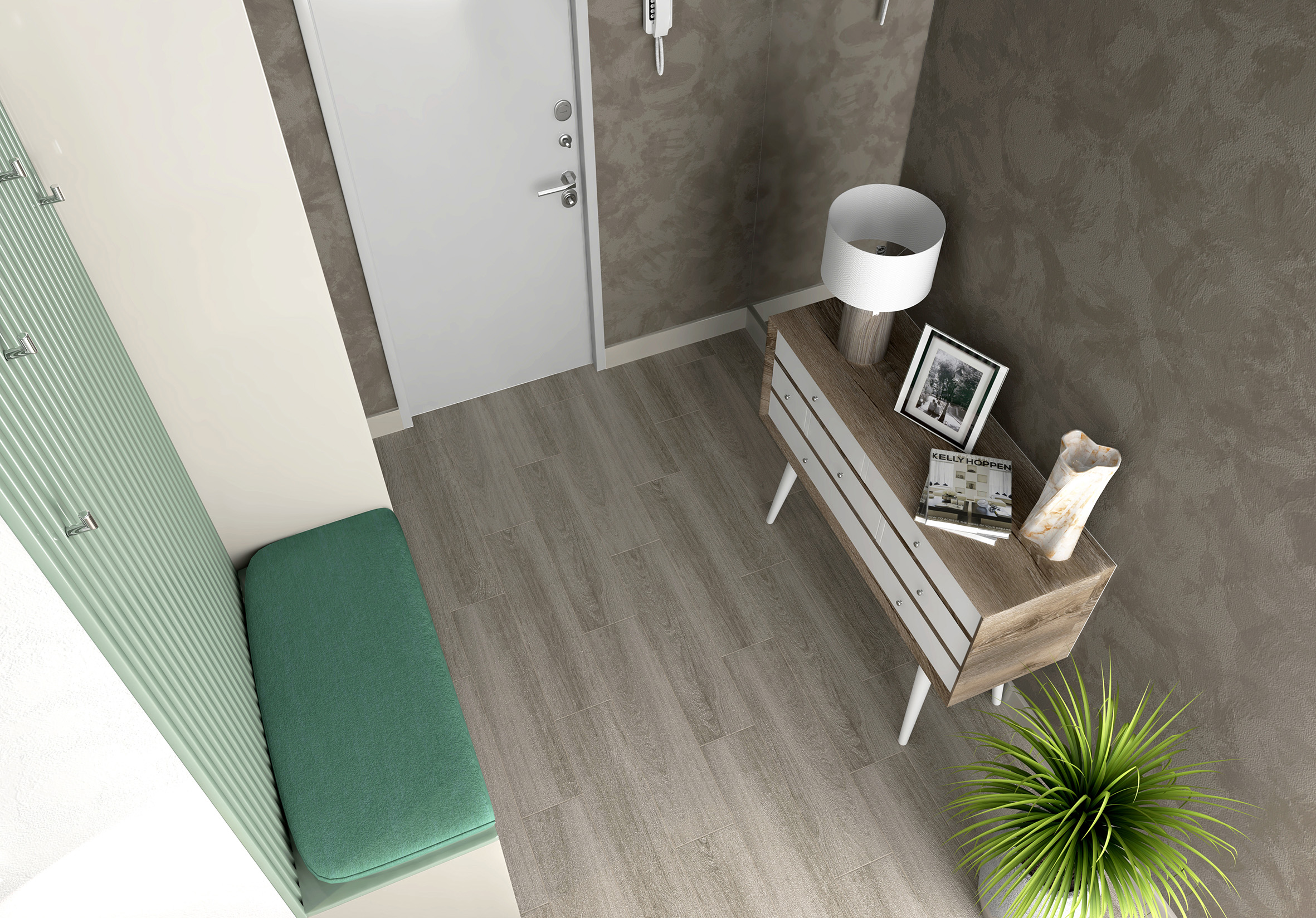 Madera керамогранит коричневый 19,60x79,80