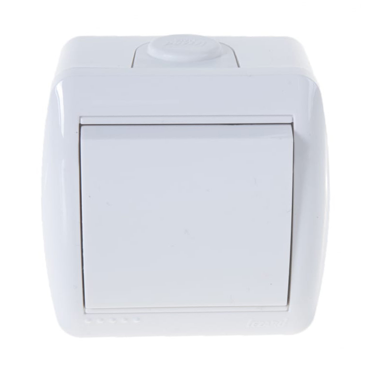 Выключатель открыт. уст. "nata" 1 кл., белый (1/10/120) "lezard" 710-0200-100