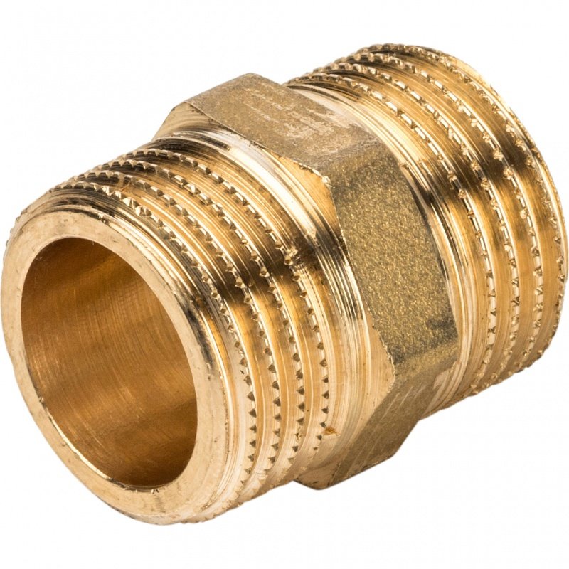 Ниппель НР 1/2" латунь STOUT