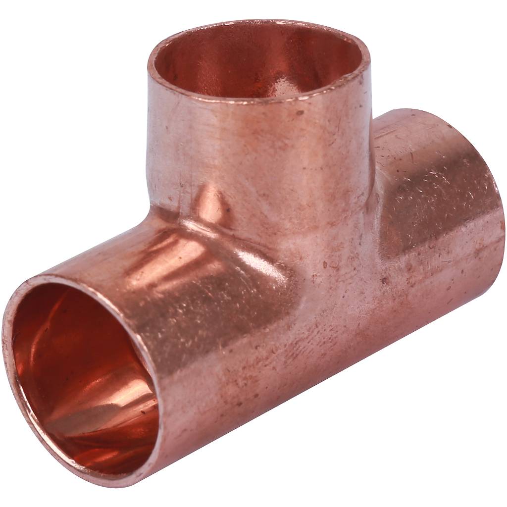 Тройник 18 мм медный равнопроходной под пайку SANHA 1513018