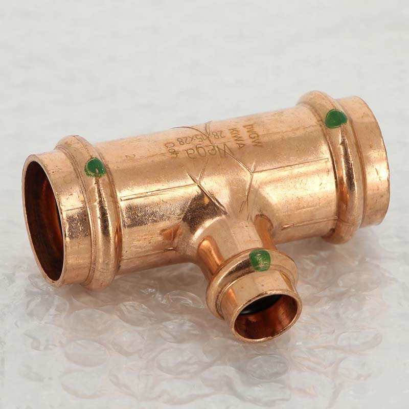 Тройник пресс медный Profipress VIEGA 28х15х28