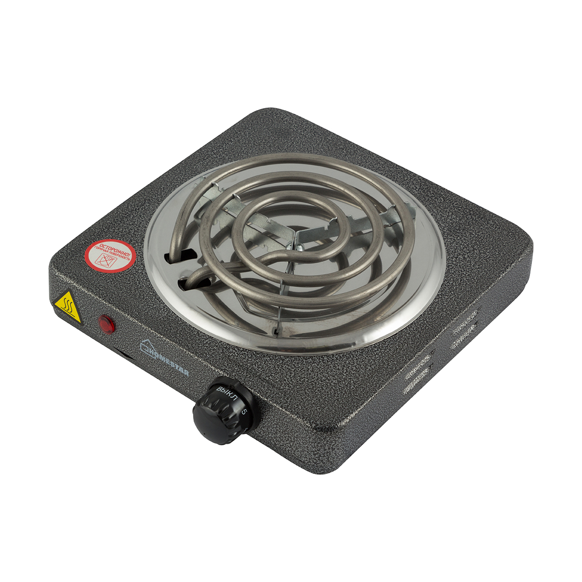 Плита электр. 1-конфор. (тэн) "homestar" hs-1103 (серый) (1/10)