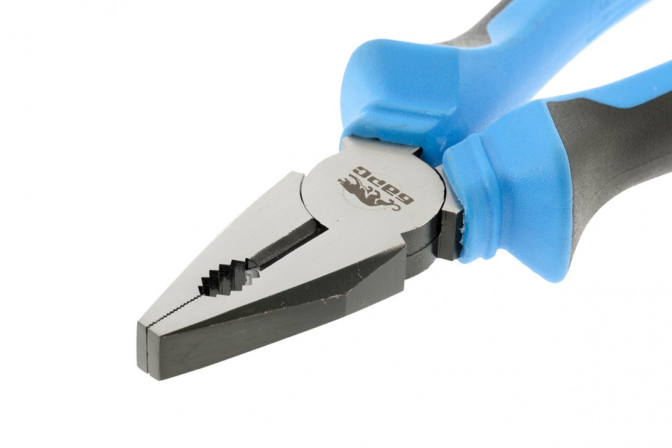 Плоскогубцы комбинированные 200 мм, хром-ванадий, двухкомпонентные рукоятки Барс (16998)