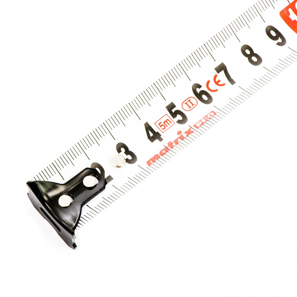 Рулетка Autostop, 5 м х 25 мм, двухкомпонентный корпус, автоматическая фиксация, Pro Matrix (32552)