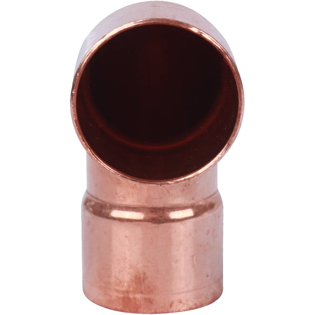 Отвод двухраструбный 42 мм / 45° под пайку медный SANHA 1504142