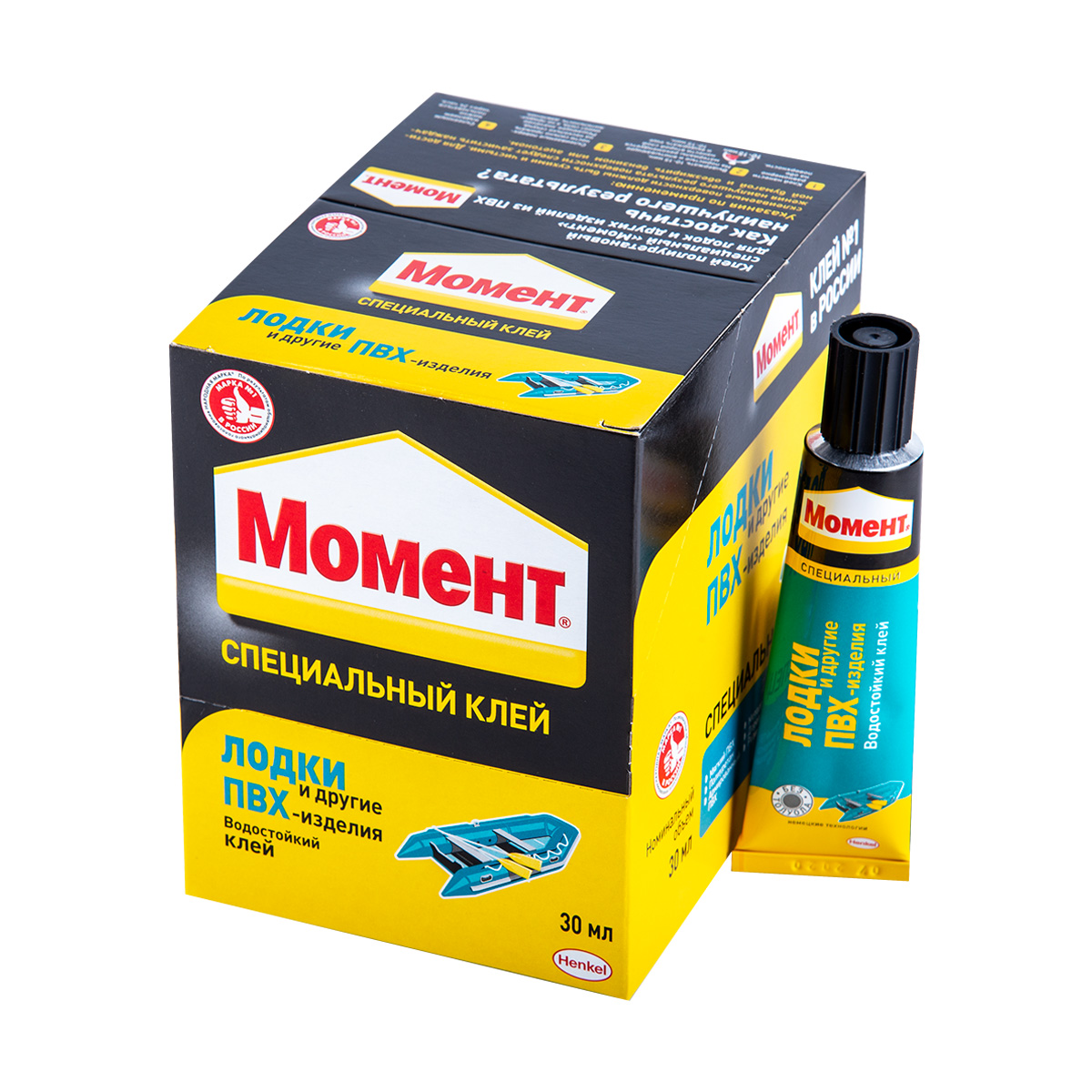 Клей момент для лодок и пвх-изделий 30 мл в шоу-боксе (10/120)  хенкель