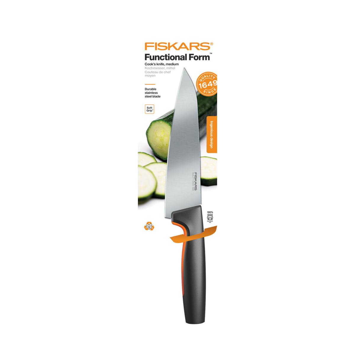 Нож поварской "functional form" 16,9 см (1/6) "fiskars" 1057535