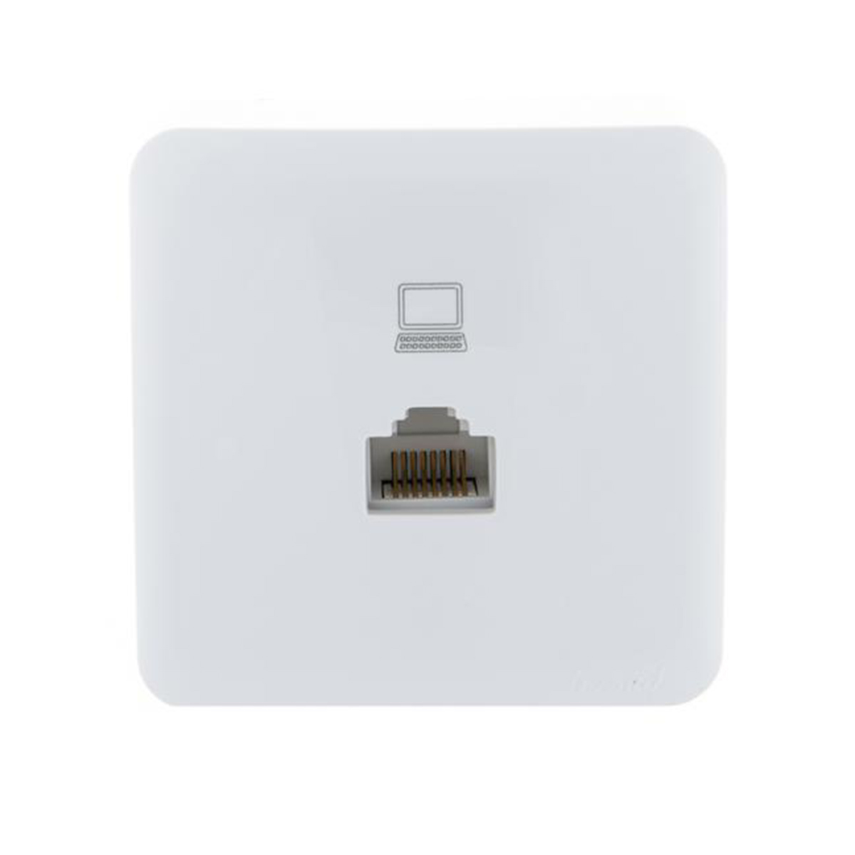 Розетка компьютерная открыт. уст. "viola" 1 местн., белый (1/12/144) "lezard" 751-0200-139