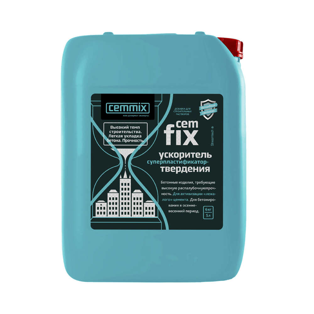 Ускоритель набора прочности "cemfix" 5 л (1/128) "cemmix"