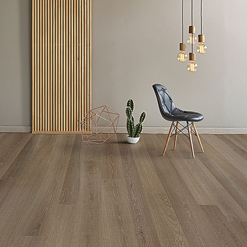 Паркетная доска AUSWOOD HDF 4V Bark Oak матовый PU лак brushed