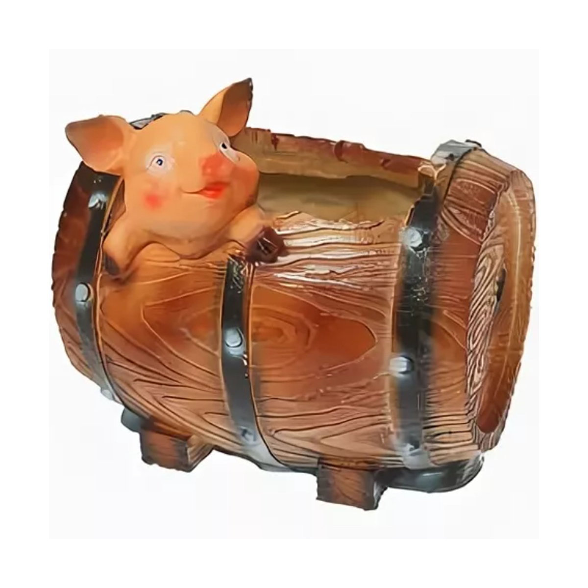 Кашпо садовое "поросенок в бочке" 180*220 мм "гарденвилл"