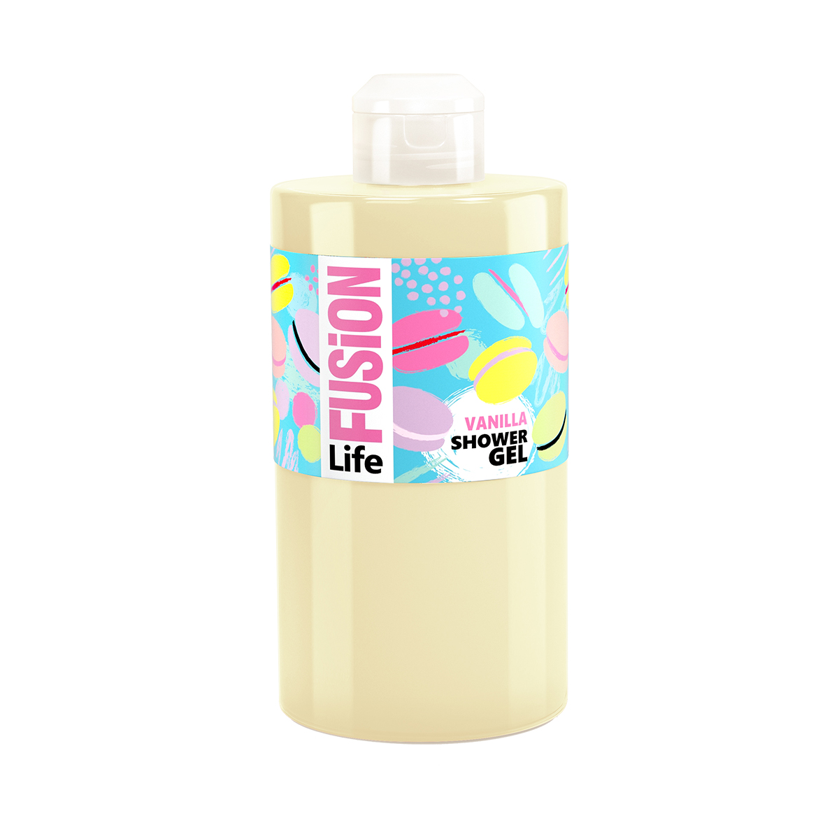 Гель для душа "ваниль" 460 мл (1/8) "life fusion"