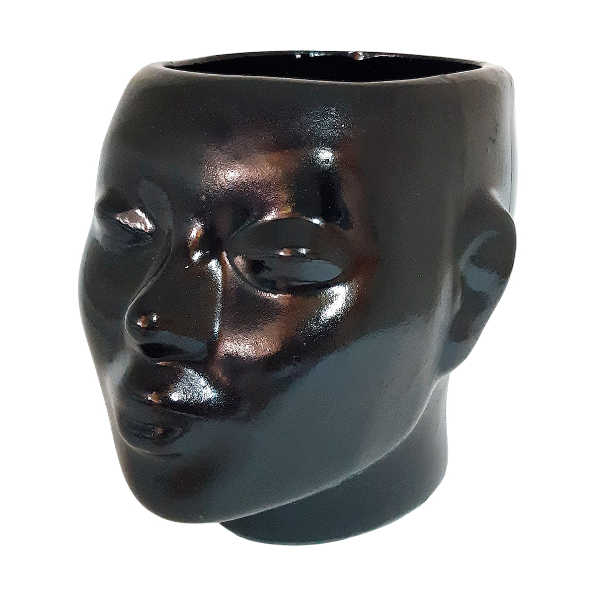 Кашпо садовое "нефертити" 160*190 мм (черный) "гарденвилл"