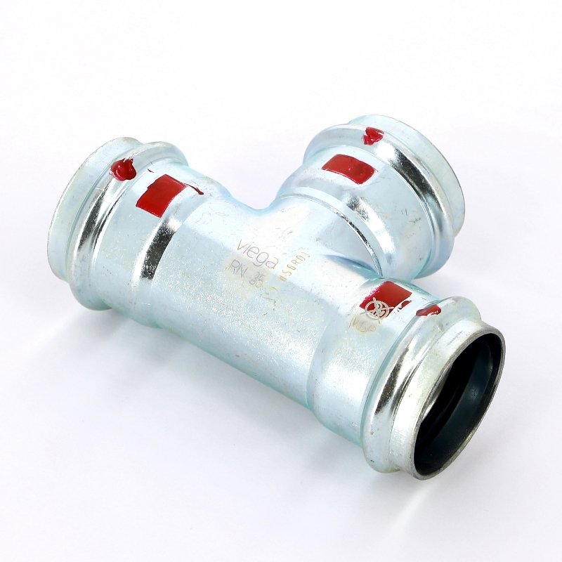 Тройник пресс 35 оцинкованная сталь Prestabo VIEGA