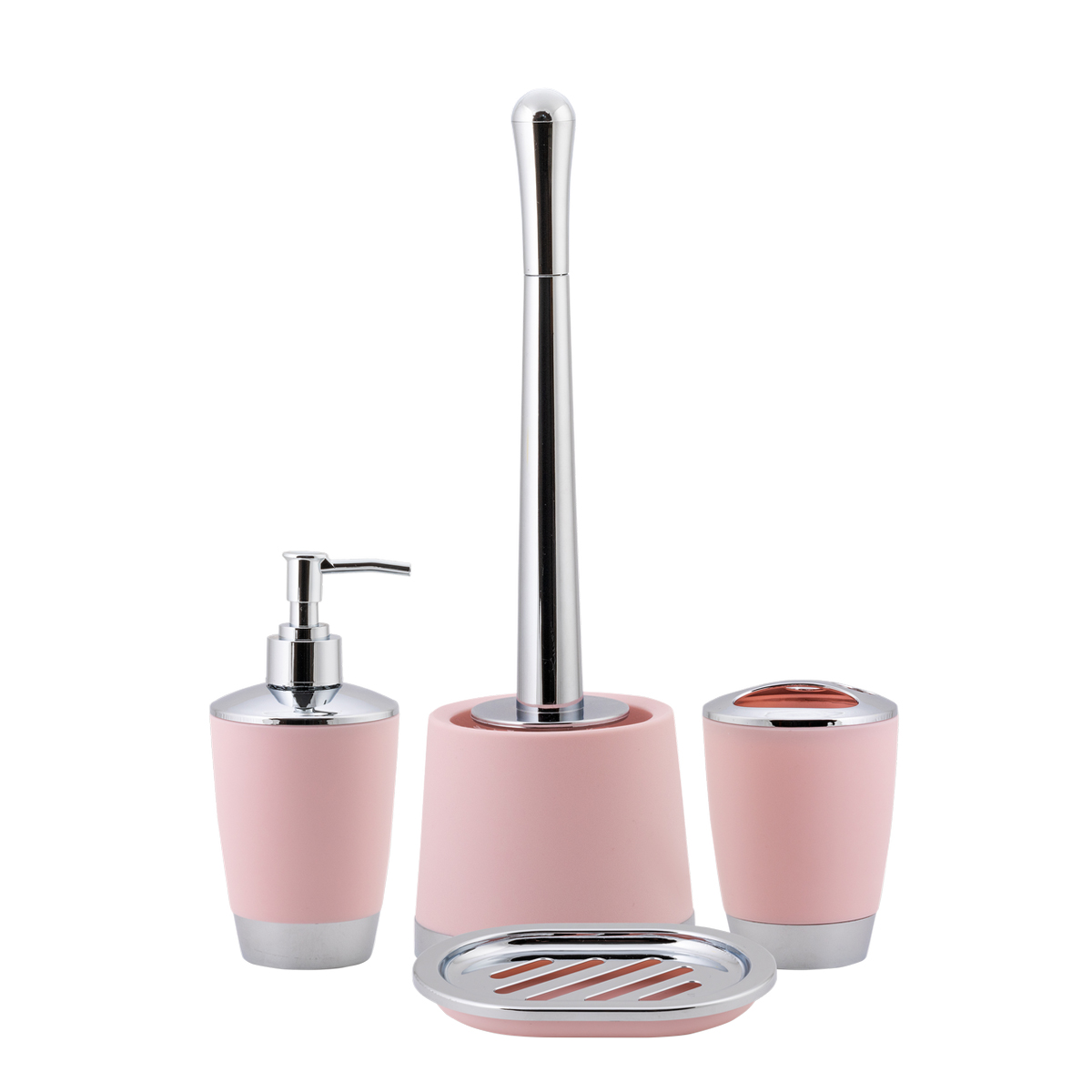 Дозатор для жидкого мыла "альма" пласт. (розовый) (1/12) "swensa" swp-2100pdr-01