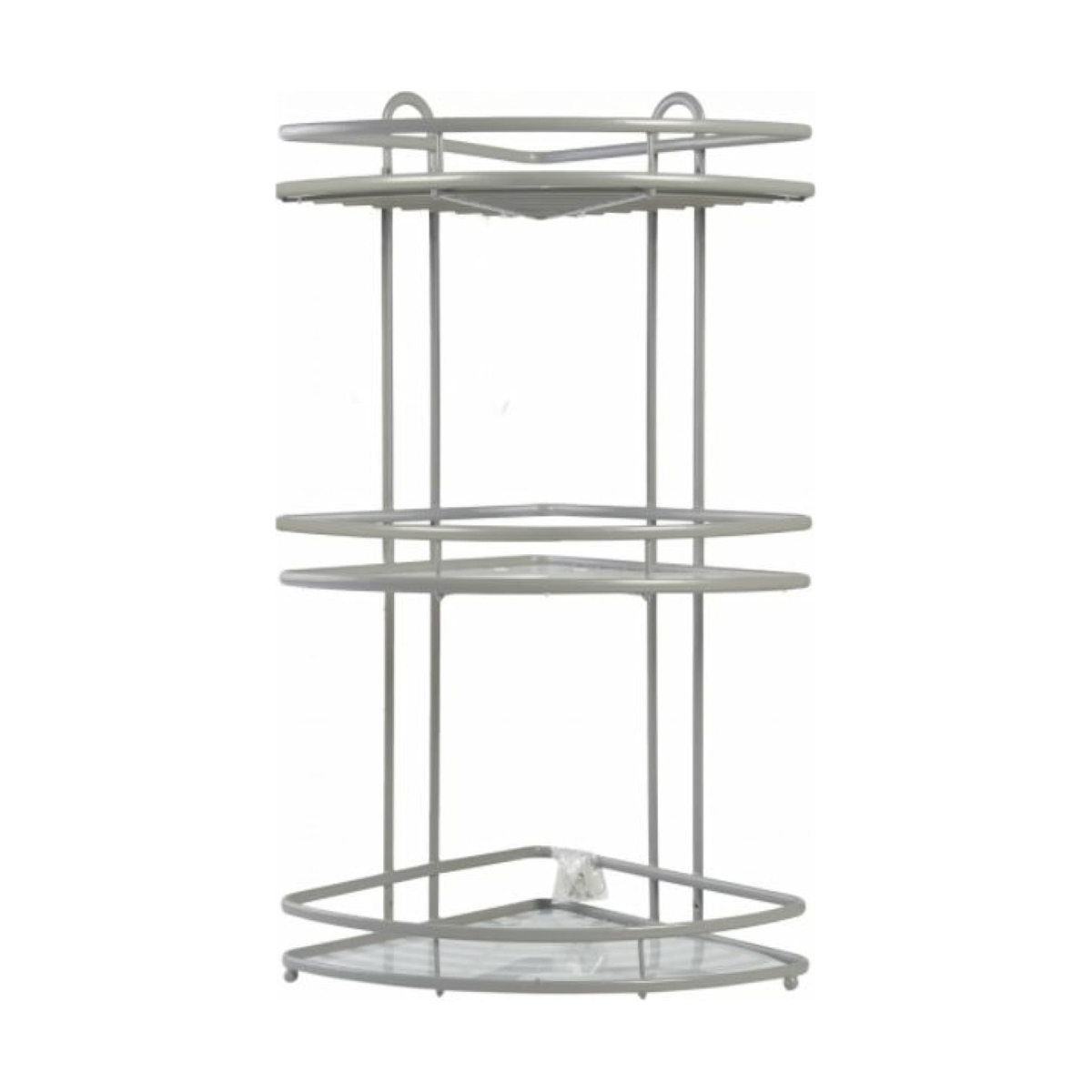 Полка для ванной угловая 3-х ярусная "termo" 27*27*60 см (серый) (1/8) "swensa" swr-1003-03-gry