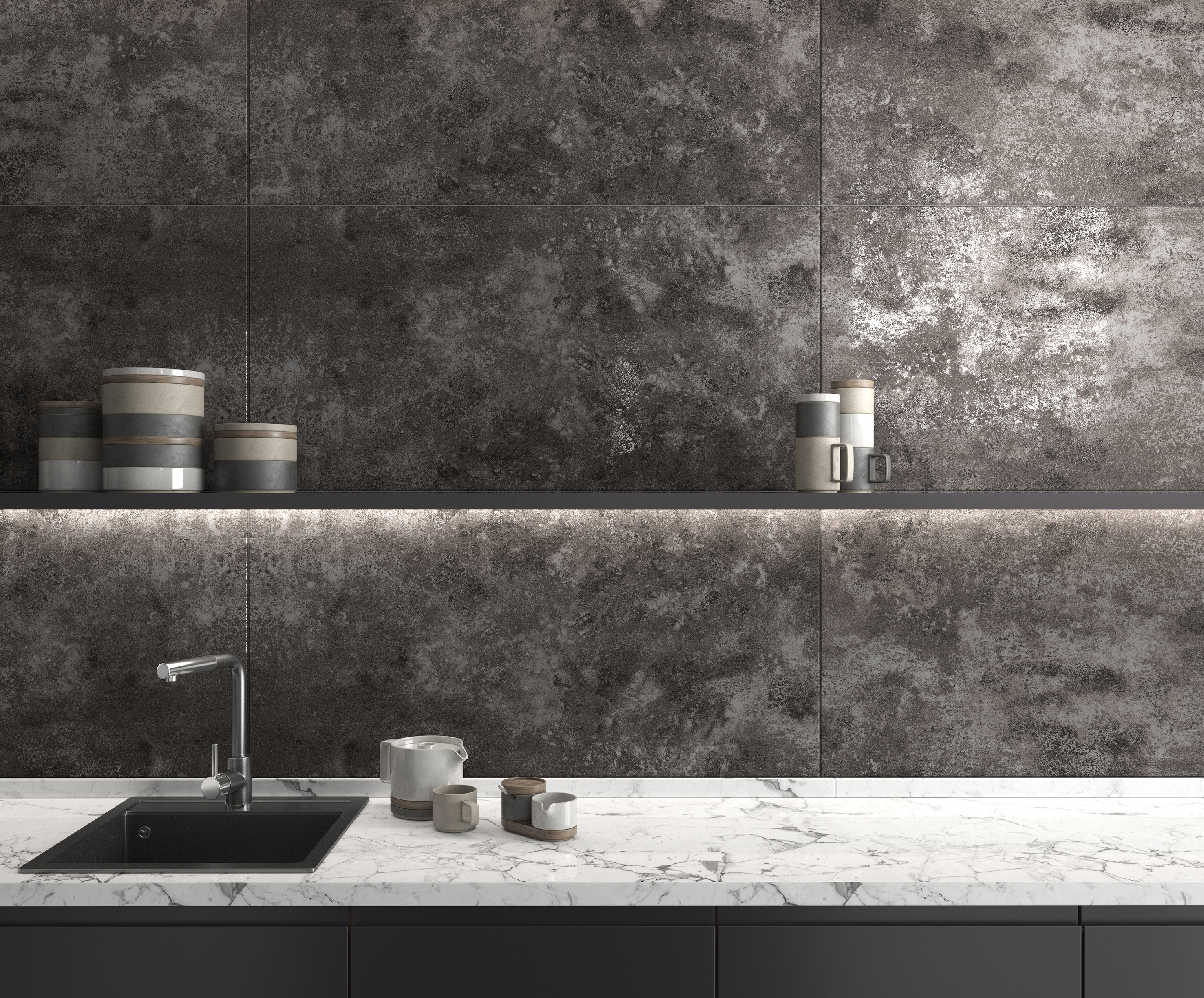 Milkiway silver керамогранит металлизированный 60x120