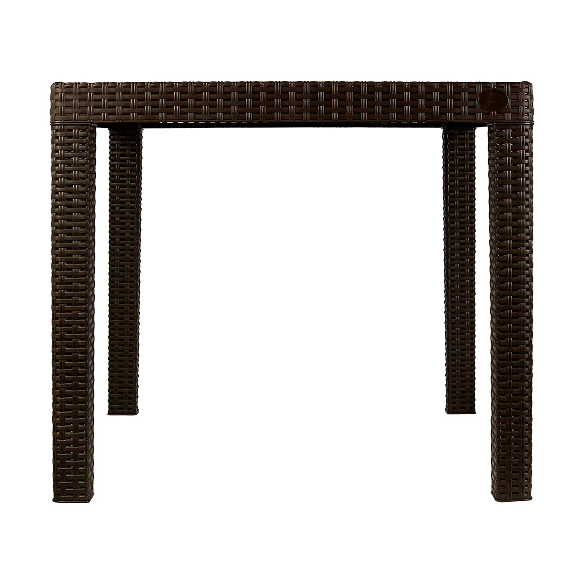 Стол пласт. "rattan" 789*789*701 мм (горький шоколад) (1) "ingreen"  ing6183гшк