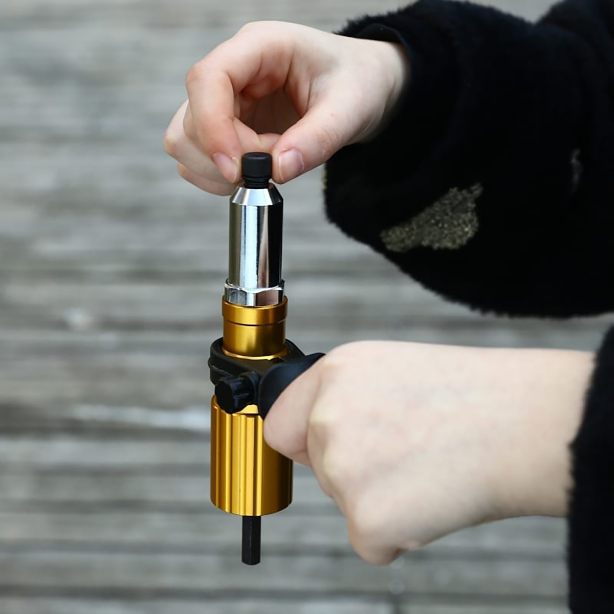 Насадка-заклепочник для шуруповерта dh15 (1) "deko" 065-0889