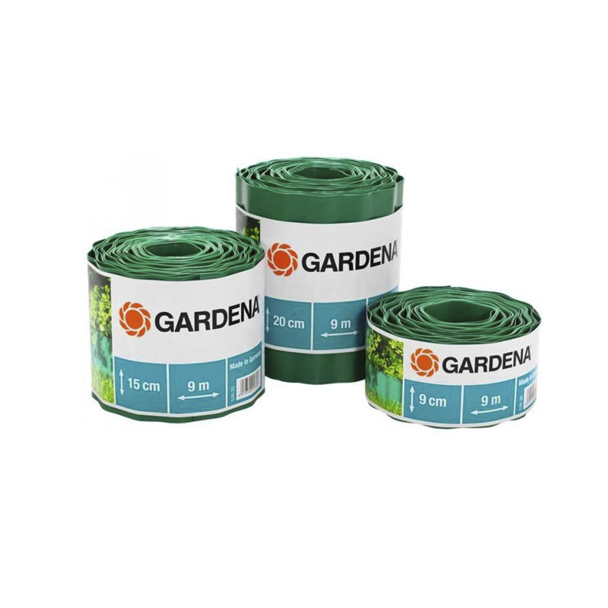 Бордюр для клумб и газонов 9 см, 9 м (зеленый) (1/6) "gardena" 00536-20.000.00