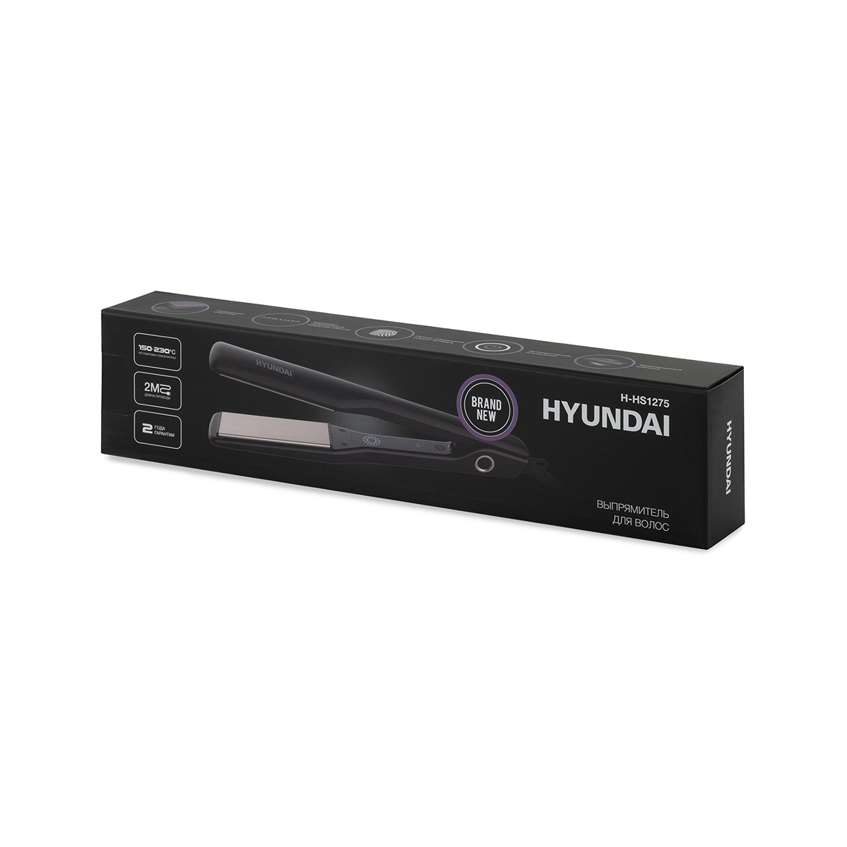 Выпрямитель для волос h-hs1275  50 вт (1/30) "hyundai"