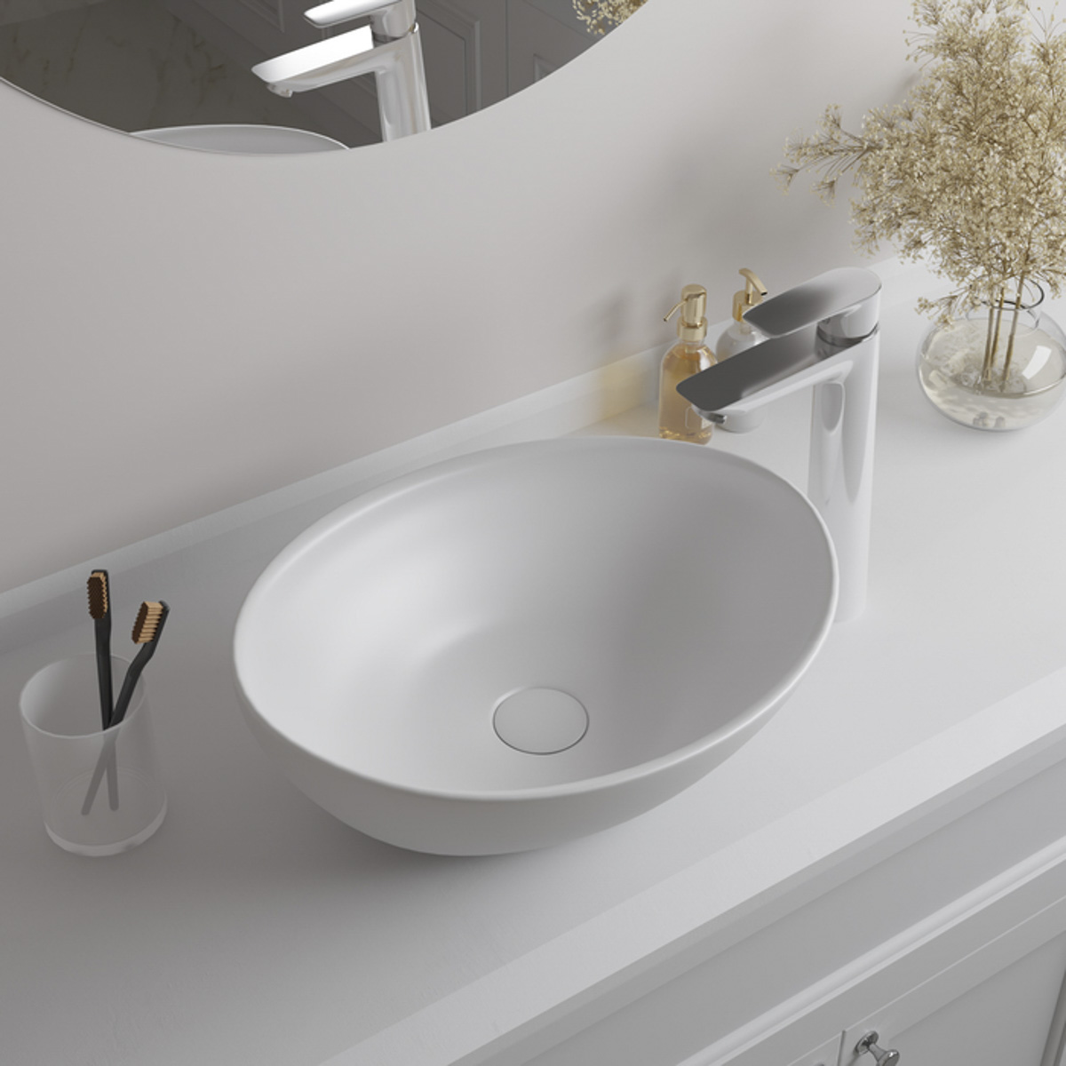 Раковина накладная "cloud" (белый глянцевый) (1) "iddis" clows06i27