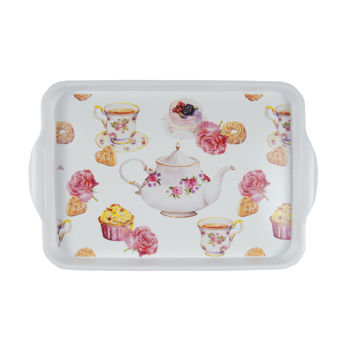 Поднос пласт. "доброе утро" 49*33 см  (1/10)  "альтернатива" м2085