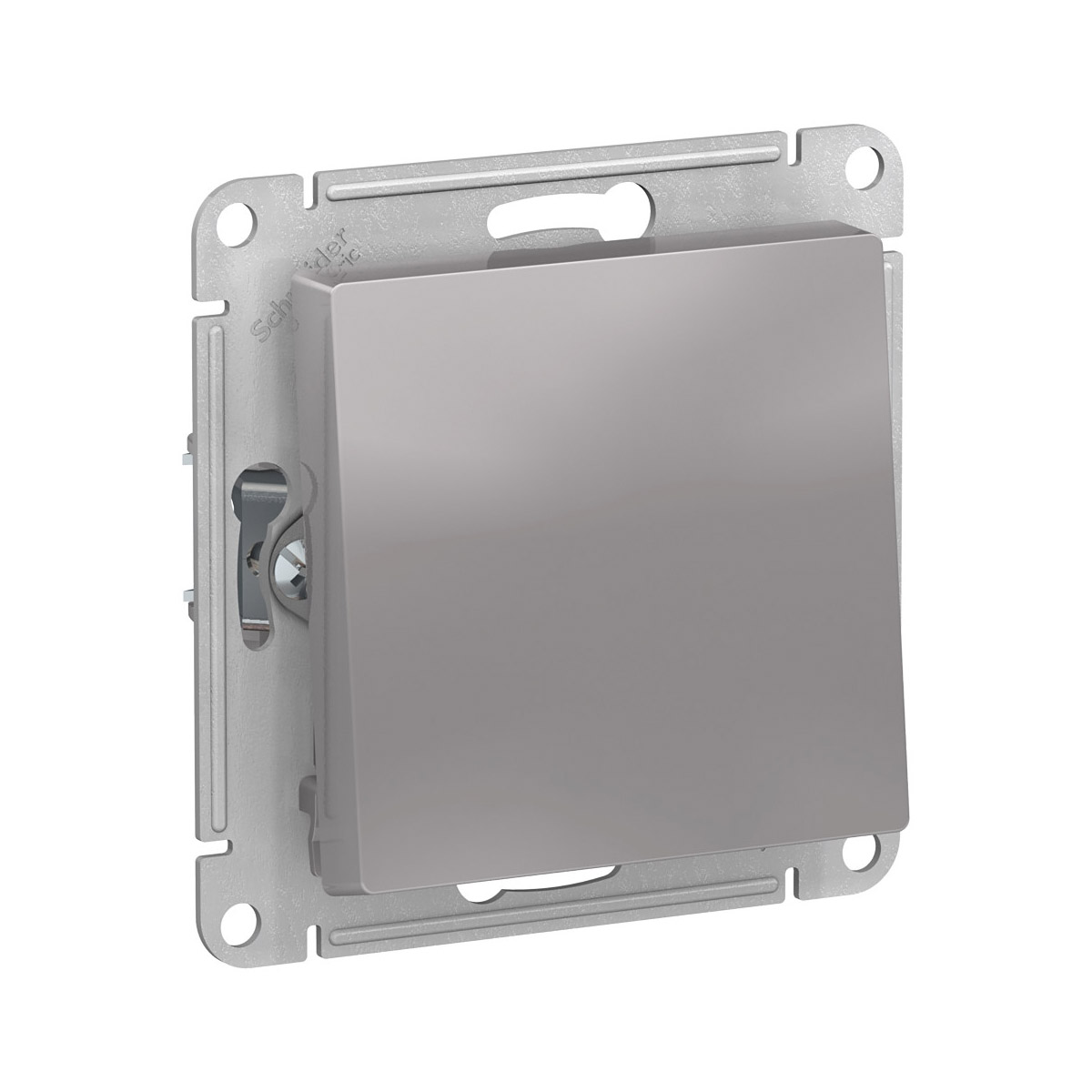 Переключатель "atlasdesign" 1 кл. (механизм) 10а, алюминий (1/10/60) "schneider"