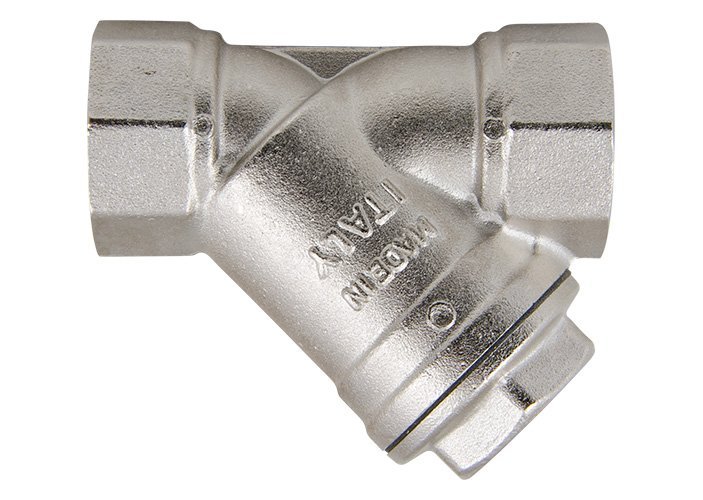 Фильтр косой В UNI-FITT никель 1" для грубой очистки воды